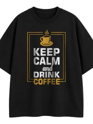 [opt] Keep calm and drink coffee mockup – dropshoulder